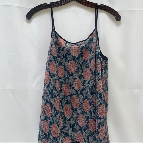 Maeve Anthropologie Womens Tank Top Floral pleated Size XS EUC - Picture 5 of 6